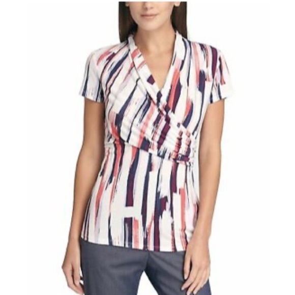 dkny wrap top
